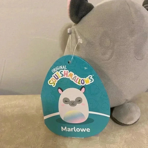 Squishmallows Plush 5" Marlowe Grey Llama with‎ Rainbow Belly - Picture 3 of 4